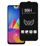 Per Samsung Galaxy M02s Pellicola in vetro temperato a schermo intero con grande arco in alluminio