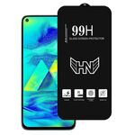 Per Samsung Galaxy M40 Pellicola in vetro temperato a schermo intero con grande arco in alluminio