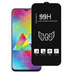 Per Samsung Galaxy M20 Pellicola in vetro temperato a schermo intero con grande arco in alluminio