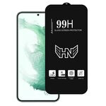 Per Samsung Galaxy S22+ 5G 0,18 mm di altezza in alluminio grande arco schermo intero pellicola in vetro temperato, supporta lo sblocco tramite impronta digitale