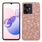 Per Xiaomi 14T Custodia per telefono in TPU antiurto con polvere glitterata (oro rosa)