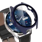 Per Aigo Smart Watch G20 Custodia protettiva per orologio PC integrato con pellicola temperata (blu inchiostro)