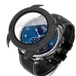 Per Aigo Smart Watch M8 Custodia protettiva per orologio PC integrata con pellicola temperata (nero)