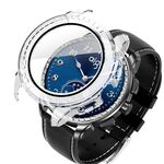 Per Aigo Smart Watch M8 Custodia protettiva per orologio PC integrata con pellicola temperata (trasparente)