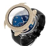 Per Aigo Smart Watch M8 Custodia protettiva per orologio PC integrata con pellicola temperata (bianco avorio)