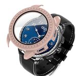 Per Aigo Smart Watch M8 Custodia protettiva per orologio PC integrata con pellicola temperata (rosa)