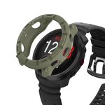 Per Polar Vantage M3 Half Coverage Hollow TPU Armor Watch Custodia protettiva (verde militare)