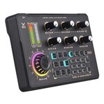 V80 per telefono cellulare computer portatile live streaming karaoke scheda audio mixer