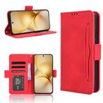 Per vivo X200 Pro mini 5G Custodia in pelle con slot per schede e texture in vitello (rosso)