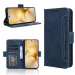 Per vivo X200 Pro mini 5G Custodia in pelle con slot per schede e texture in vitello (blu)