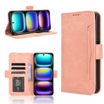 Per Infinix Hot 50i 4G / Smart 9 4G Custodia in pelle con texture in vitello e slot per schede (rosa)