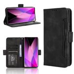 Per Infinix Zero 40 5G Custodia in pelle con texture in vitello e slot per schede (nero)