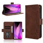 Per Infinix Zero 40 5G Custodia in pelle con texture in vitello e slot per schede (marrone)