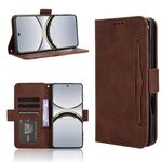 Per OPPO Find X8 Pro Custodia in pelle con slot per schede e texture in vitello (marrone)