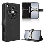 Per OPPO Find X8 Pro Custodia per telefono in pelle con texture a diamante (nero)