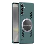 Per Samsung Galaxy S24+ 5G Custodia per telefono con raffreddamento al grafene, senza cornice e obiettivo all-inclusive (blu navy)