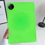 Per Redmi Pad SE 4G 8.7 pollici Custodia per tablet in TPU con spray all'olio e pelle delicata (verde fluorescente)
