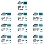 Per iPhone 16 Pro Max 10sets Adesivo dissipatore di calore scheda madre + cuscinetti in schiuma spugnosa FPC