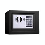 17E Home Mini cassetta di sicurezza elettronica per armadietto da parete Cassetta di sicurezza senza funzione a gettoni (nero ossidiana)