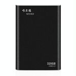 WEIRD 320 GB 2,5 pollici USB 3.0 Trasmissione ad alta velocità Guscio in metallo Disco rigido mobile leggero ultrasottile (nero)