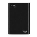 WEIRD 750 GB 2,5 pollici USB 3.0 Trasmissione ad alta velocità Guscio in metallo Disco rigido mobile leggero ultrasottile (nero)