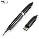 Disco flash USB stile penna 2 in 1, nero (2 GB)