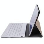 Custodia con tastiera Bluetooth divisa ultrasottile in ABS per Huawei Honor 5 / T5 da 10,1 pollici, con funzione di staffa (oro)