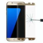 Per Galaxy S7 Edge / G935 0.26mm 9H Durezza superficiale Superficie curva Pellicola in vetro temperato non a schermo intero (oro)