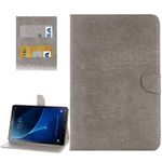 Per Galaxy Tab 10.1 A (2016) / P580 semplice Custodia in pelle Flip Style orizzontale con il supporto e slot per schede e portafoglio (grigio)