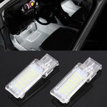 2 PCS DC12V / 1.5W / 6000K / 100LM Car Foot Nest Lights Lampada per vano piedi Lampada per sedile 18 LED SMD-3528 Lampade per Volkswagen (luce bianca)