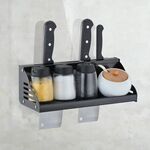 Holder 30 centimetri multifunzionale della cucina Wallmounted Condimento Rack bagagli