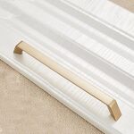 2 PCS 9009-192 Maniglia in lega di zinco per armadio guardaroba moderna semplice maniglia per porta (oro)
