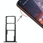 Vassoio scheda SIM + vassoio scheda SIM + vassoio scheda micro SD per Nokia 3.2 TA-1156 TA-1159 TA-1164 (nero)