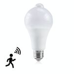 Sensore di movimento impermeabile con luce a LED Sensore a infrarossi E27 Lampadina con sensore a LED Luce bianca