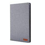 Custodia in pelle PU con vibrazione orizzontale per Galaxy Tab S6 / T860 / T865 con supporto, slot per schede e slot per penna (grigio)