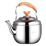 Bollitore in acciaio inox Whistle extra Burning Burning Bold Kettle Teiera a casa Grande capacità (5.8L Bollitore di mele)