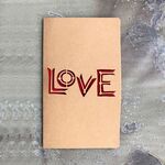 10 PCS Retro Kraft Paper Hollowed Love Greeting Card Valentine Day Message Card (Letter LOVE)