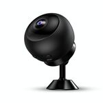 A12 Mini 1080P 5GHz Wireless WiFi Telecamera di sicurezza Visione notturna Telecamera di sorveglianza domestica piccola (Nero opaco)