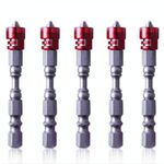 5 pz 65mm bobina magnetica in lega di acciaio croce bit testa singola trapano elettrico cacciavite elettrico testa (rosso)