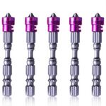 5 pz 65mm bobina magnetica in lega di acciaio croce bit testa singola trapano elettrico cacciavite elettrico testa (viola)