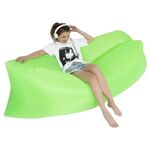 Divano gonfiabile in acqua pigro portatile all'aperto divano Beach Beach Air Letto, Dimensioni: 200 x 70 cm (verde)