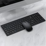109 Set di mouse con tastiera Bluetooth a tre modalità (nero)