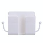 Scatola di stoccaggio del telecomando a parete da 10 pezzi del supporto del telefono del custodia del telefono cellulare (bianco)