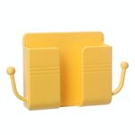 10 PCS Scatola di stoccaggio del telecomando a parete da 10 pezzi Comodino Mobile Phone Stand (Giallo)