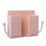 Scatola di immagazzinamento del telecomando a parete da 10 pezzi del supporto del telefono cellulare del comodino del comando (rosa)