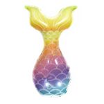 5 pezzi Cartoon Sirena Tail Pellicola in alluminio Palloncino Aquarium Decoration Balloon Mall Dress up Balloon (colore arcobaleno)