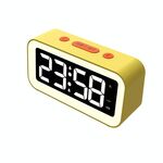 LED elettronico sveglia luce notturna luce (giallo)