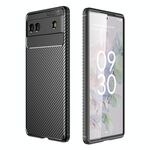 Per Google Pixel 6A Cassa del telefono in fibra di carbonio in fibra di carbonio (nero)