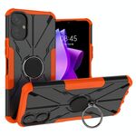 Per Tecno Spark 9T Armor Bear Custodia antiurto per PC + TPU con anello (arancione)