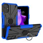 Per Tecno Spark 9T Armor Bear Custodia antiurto per PC + TPU con anello (blu)
